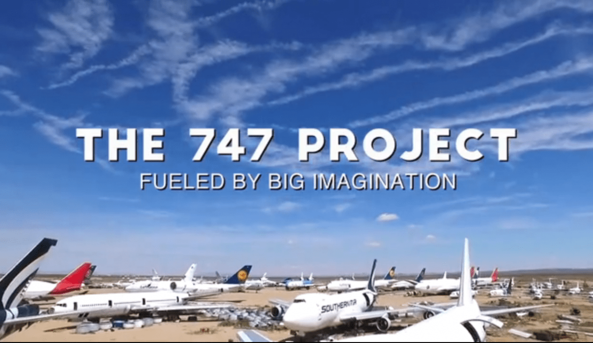 Lavorare su un Boeing 747 con un perforatore magnetico BDS